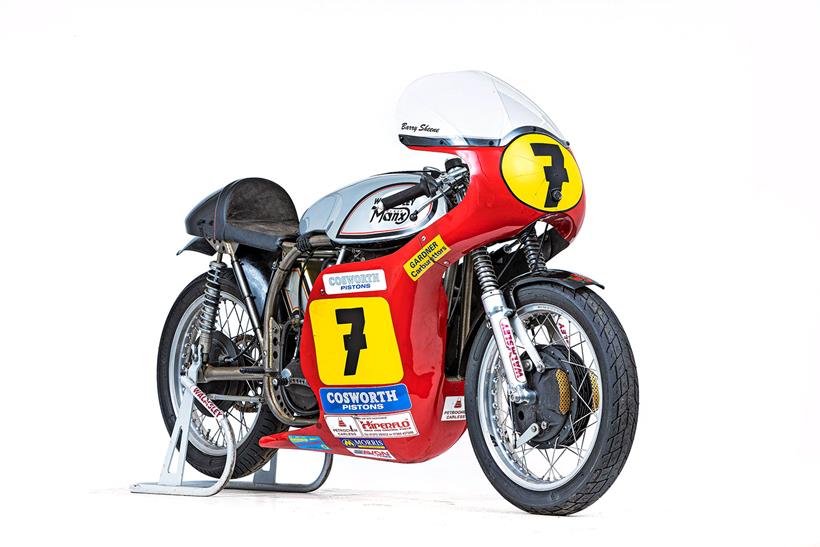 This Norton bearing the iconic number 7 of Barry Sheene will be sold in October