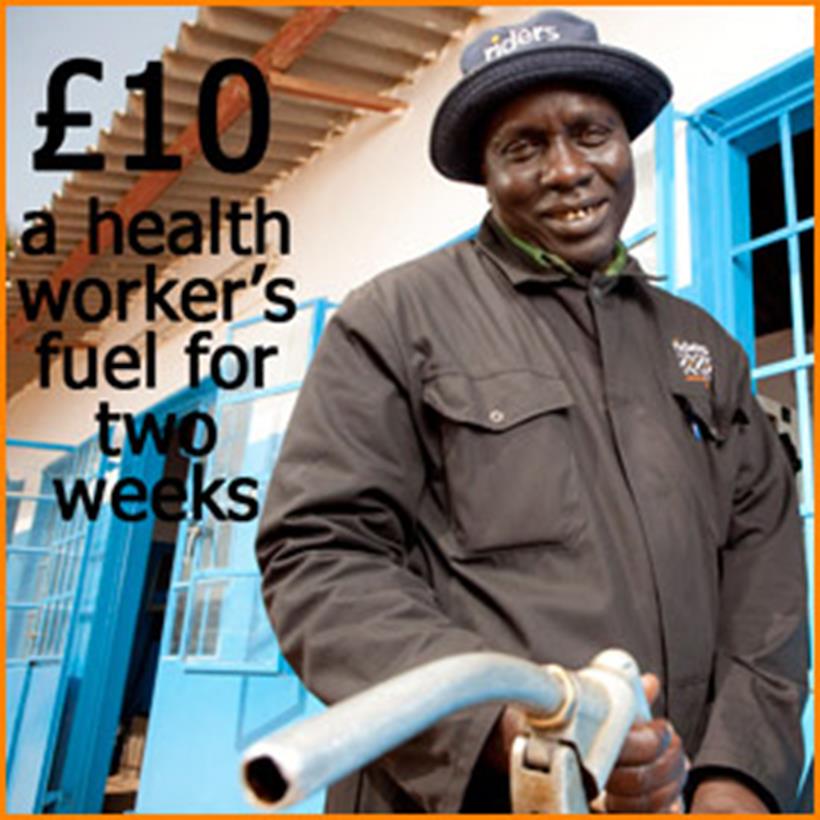 £10 = A fortnight’s worth of fuel for a health worker