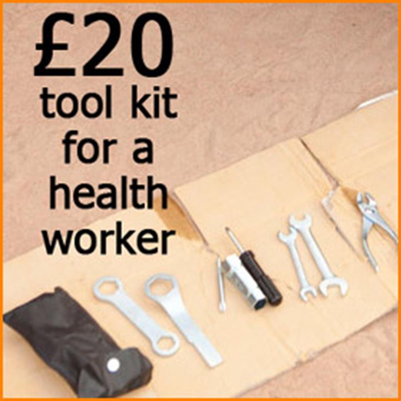 £20 = A tool kit for a health worker