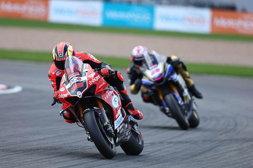 Tom Sykes beat Bradley Ray to win Race Two at Donington Park