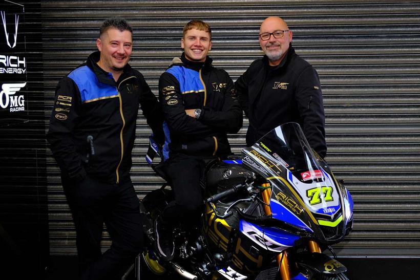 Kyle Ryde with Team Principal Paul Curran and Team Owner Alan Gardner