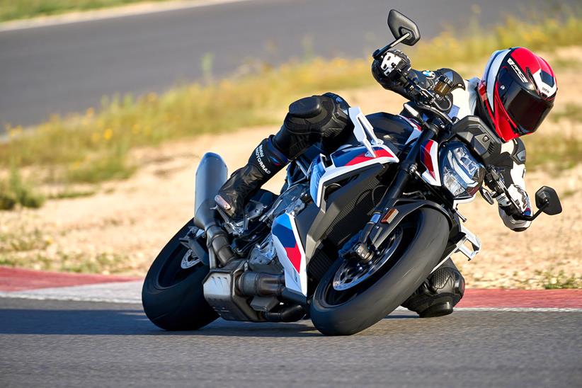 BMW M1000R on track