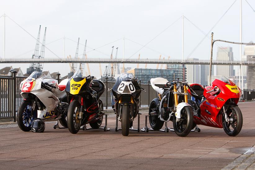 Thundersport race bikes on the Thames