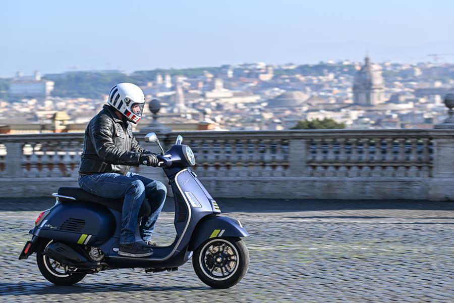 The Vespa GTS 300 is great for carving through cities