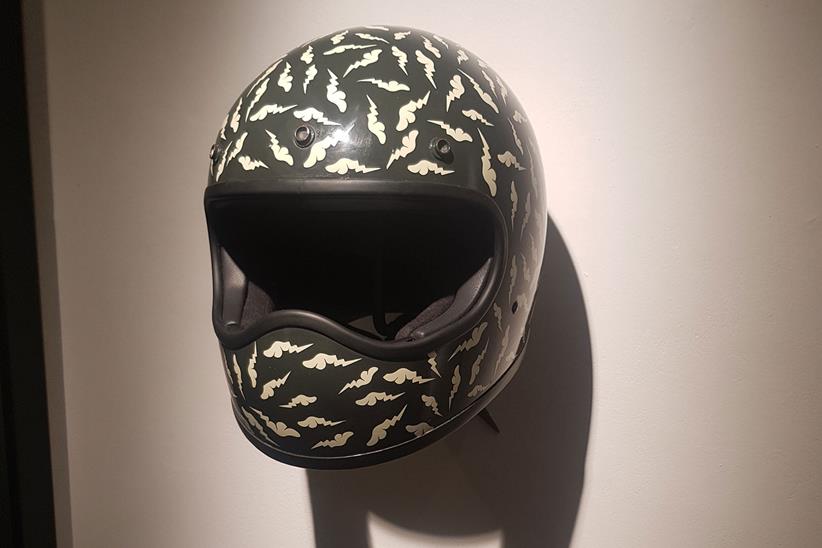 Motorcycle helmet adapted by D*Face