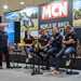 MCN team on stage at the London Motorcycle Show