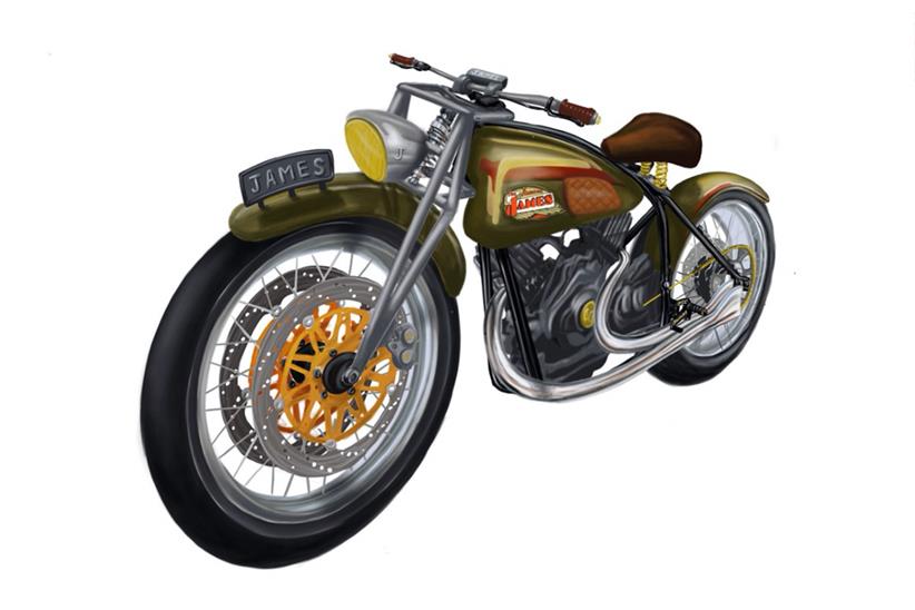 Hardtail James concept drawing