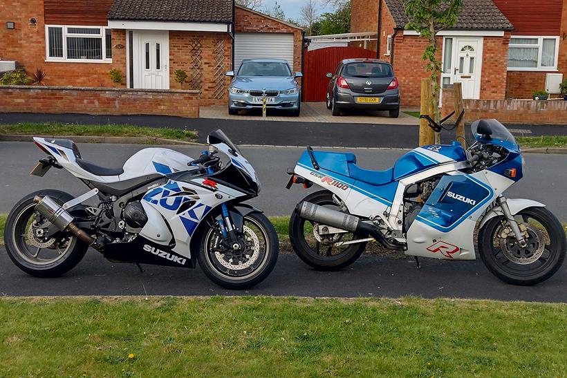 Suzuki GSX-R1000 (left) and GSX-R1100