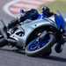 Cornering on track on the Yamaha R125