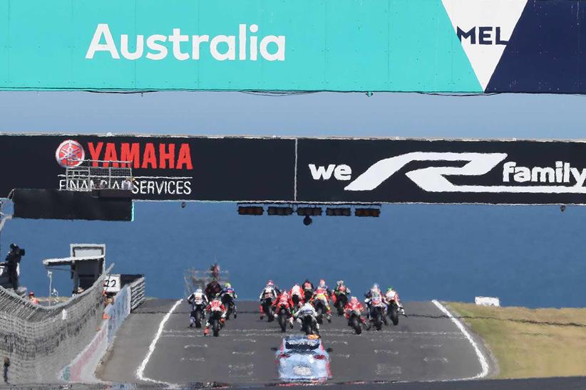 Phillip Island (pictured) will host the 2023 WorldSBK season opener