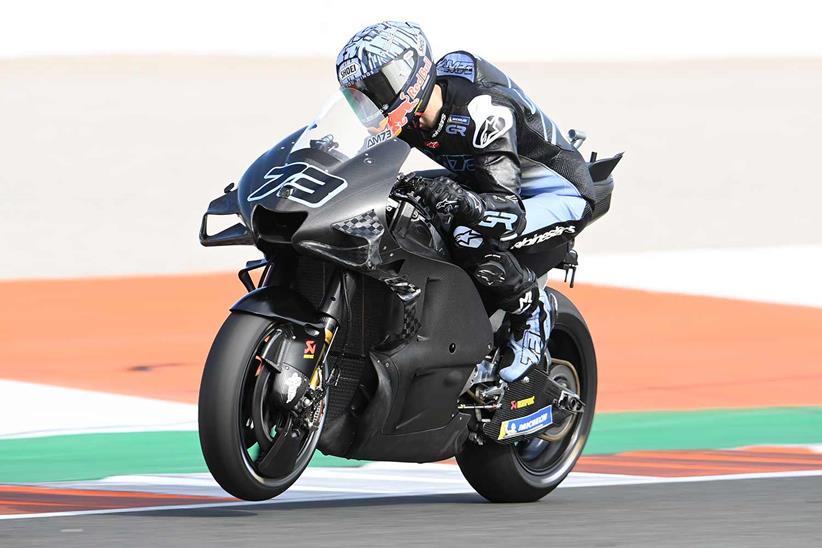 Alex Marquez at the Valencia Test (Gresini Racing Ducati)