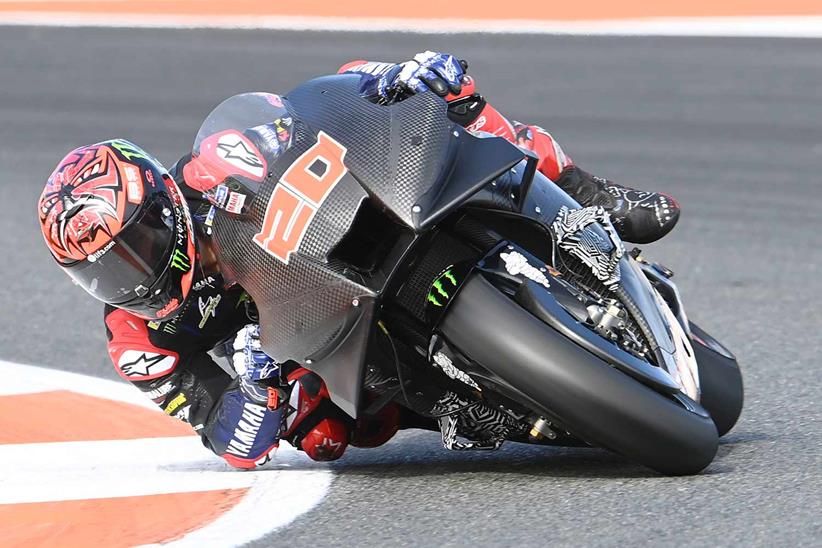 Fabio Quartararo at the Valencia Test (Monster Energy Yamaha)