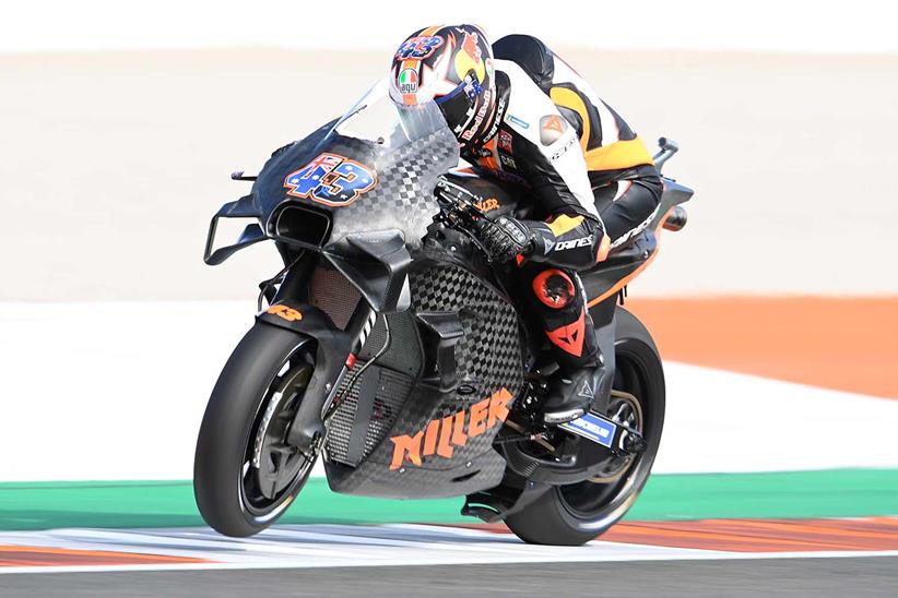 Jack Miller at the Valencia Test (KTM)