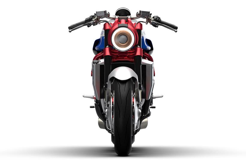 Daytime running lights surround the main light on the MV Agusta 921 S