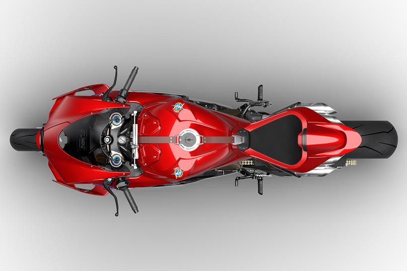 MV Agusta Superveloce 1000 Serie Oro from above