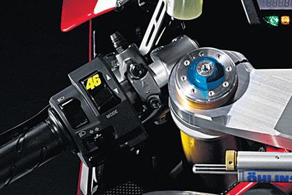 The Rossi Button - automatically adjusts suspension & power output to the doctor's preferred settings