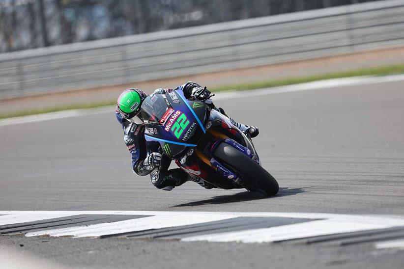 Jason O'Halloran onboard the McAMS Yamaha R1 at Silverstone