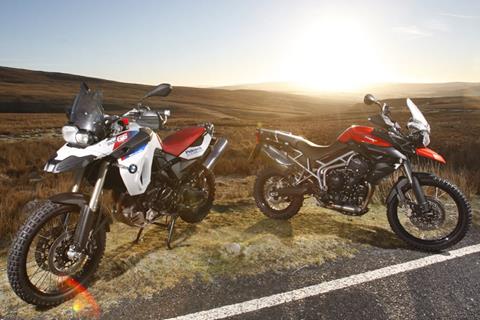 World first test! Tiger 800 XC v BMW F800GS