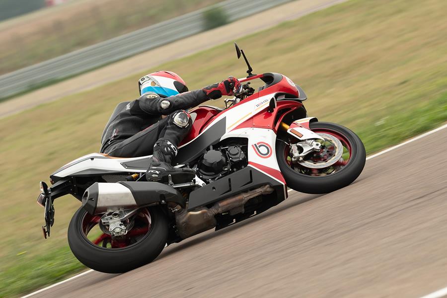 Bimota KB4 rear on track