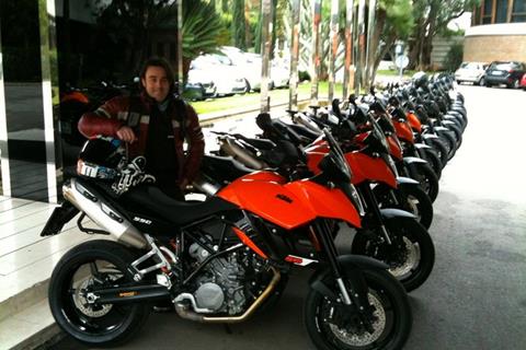 2011 KTM 990 SMT - first ride