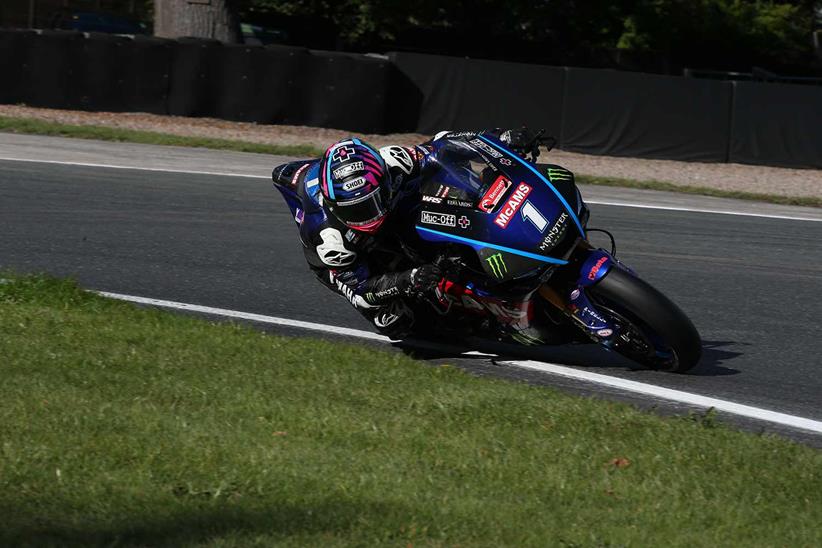 Tarran Mackenzie in action for McAMS Yamaha with the number one plate