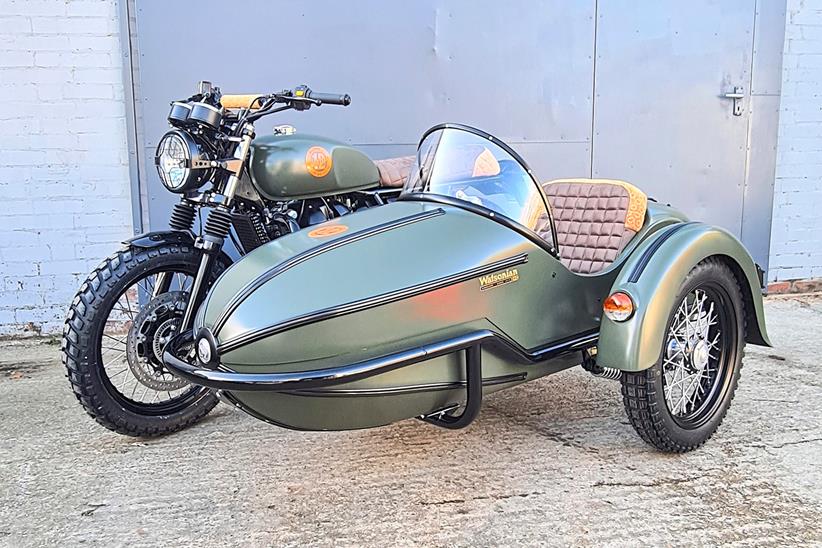 Royal Enfield fitted with Watsonian Nineteen 12 sidecar outfit