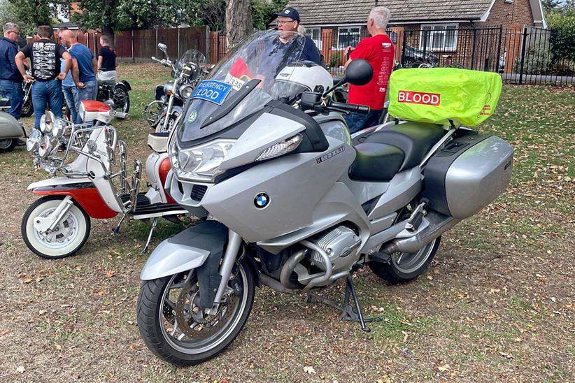 Phil's BMW R1200RT before the theft