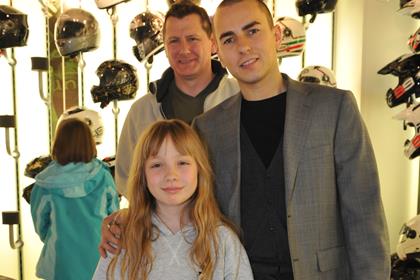 John and Chloe-Ann Mair meet MotoGP World Champion Jorge Lorenzo