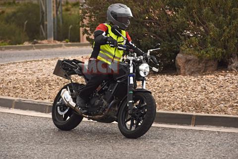 Royal Enfield spotted testing liquid-cooled 450 single-cylinder scrambler