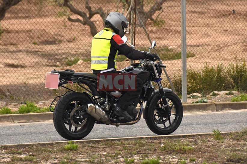 Royal Enfield Scram 450 spyshot right side