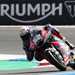 Triumph Moto2 bike on circuit