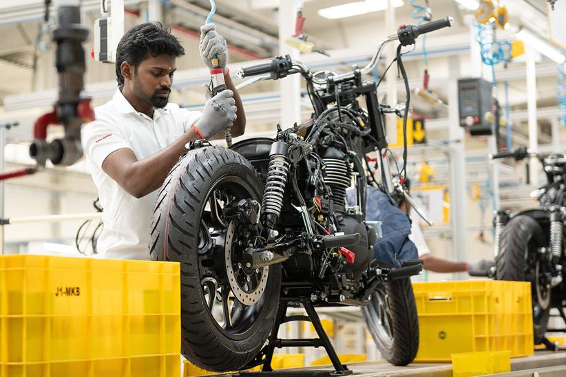 Royal Enfield assembly line