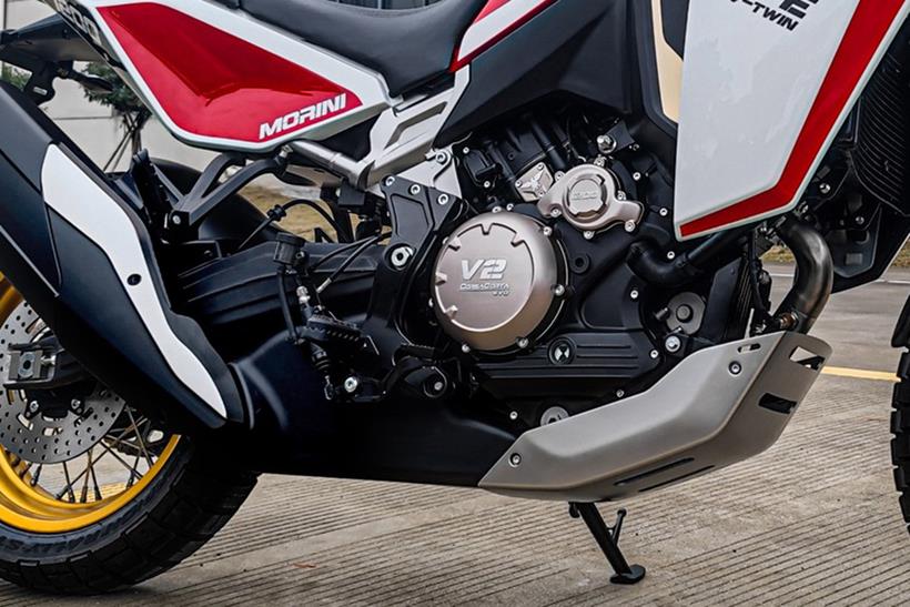 Moto Morini X-Cape 1200 prototype engine detail