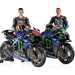 Fabio Quartararo and Franco Morbidelli with the 2023 Monster Energy Yamaha livery