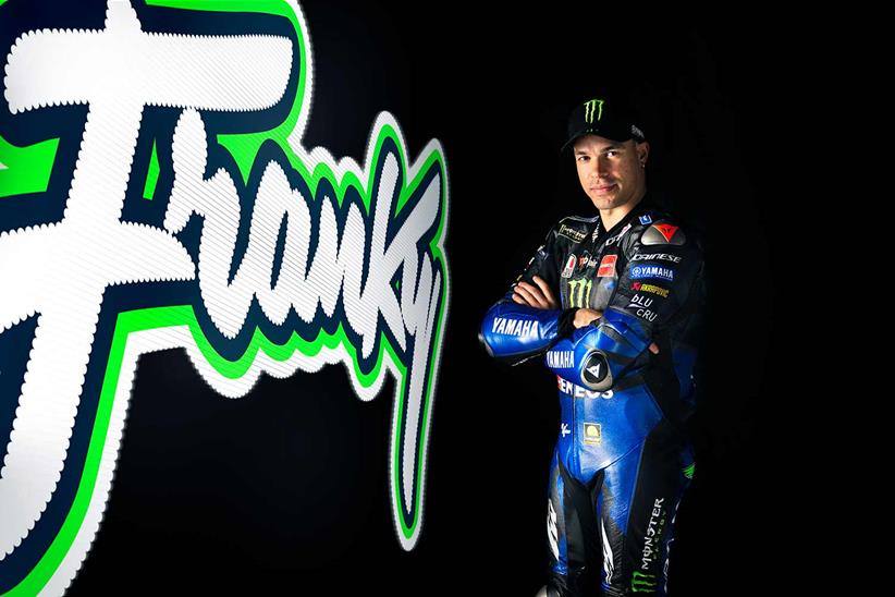 Franco Morbidelli with his 'Franky' logo