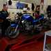 Motorcycle MoT test underway