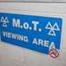 MoT test viewing area sign