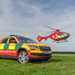 Thames Valley Air Ambulance helicopter and car