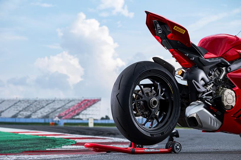 Pirelli Diablo Supercorsa V4 rear fitted to a Ducati Panigale