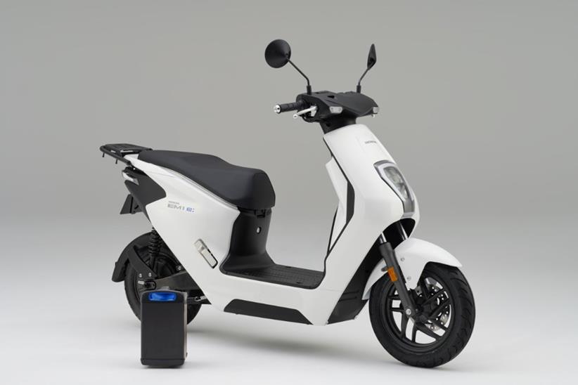 Honda EM1 e-scooter side view