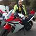 Trev almost cracks a smile after riding the Honda CBR600F ABS