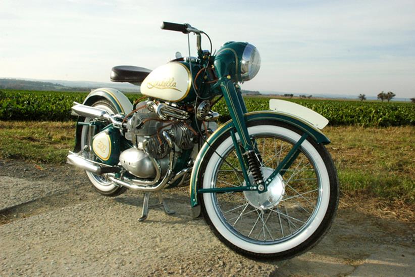 The Bistella 500, a hand-made bike based on a Jawa 18