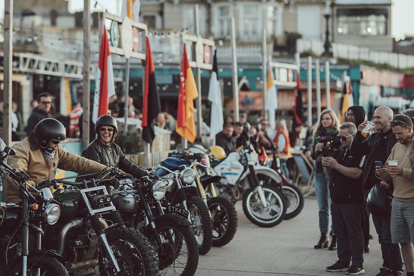 Riders on Margate beachfront