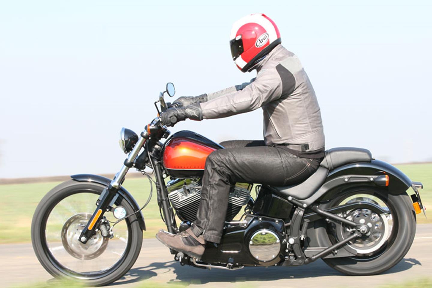 New Harley Davidson Blackline ridden