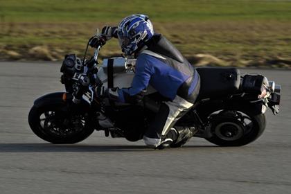 The Horex VR6 during testing