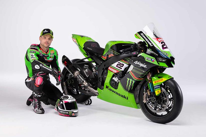 Alex Lowes with his 2023 Kawasaki ZX-10RR