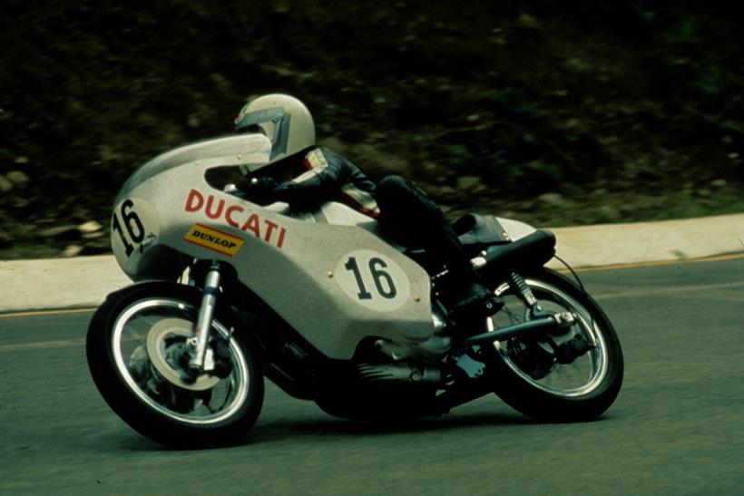 Paul Smart racing for Ducati at Imola, 1972