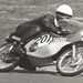 Hans-Georg Anscheidt in action on the 50cc Suzuk in 1966