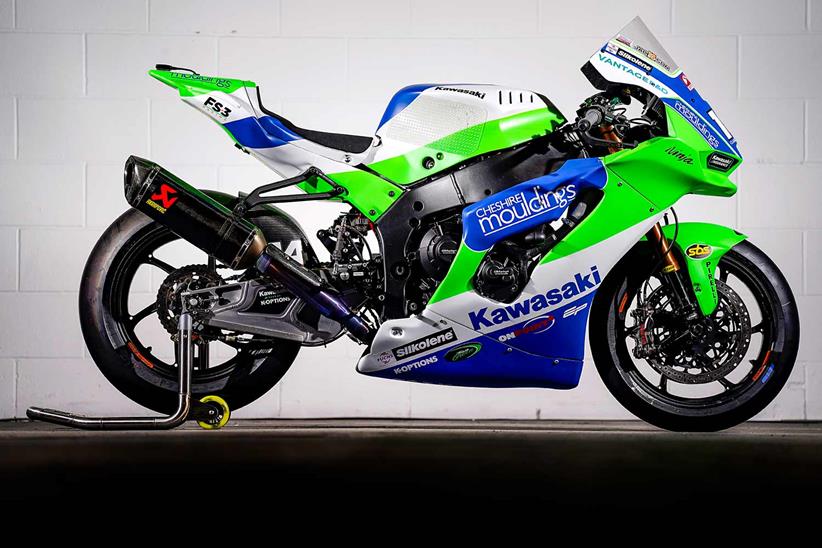 The 2023 Cheshire Mouldings FS-3 Racing Kawasaki livery