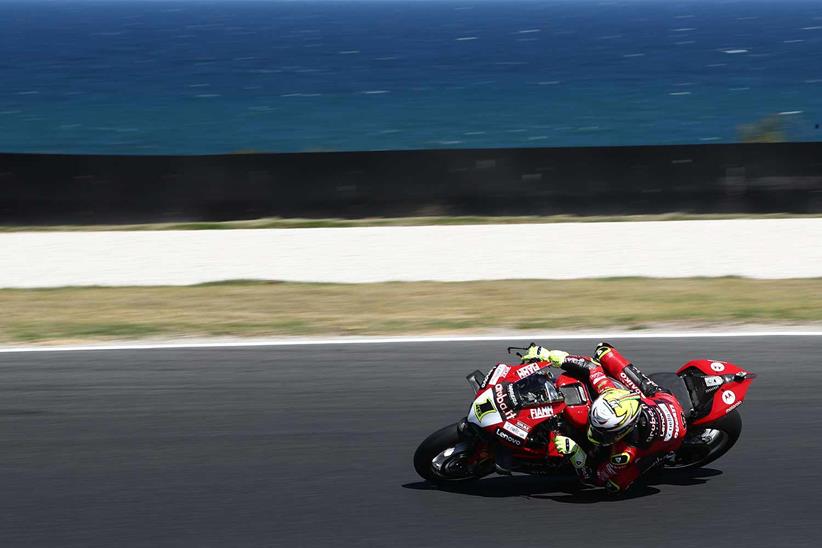 Alvaro Bautista was quickest at Phillip Island